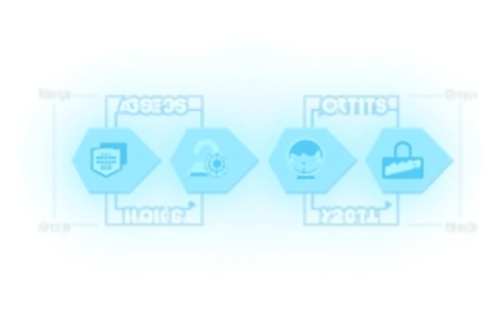 Four step cybersecurity process diagram