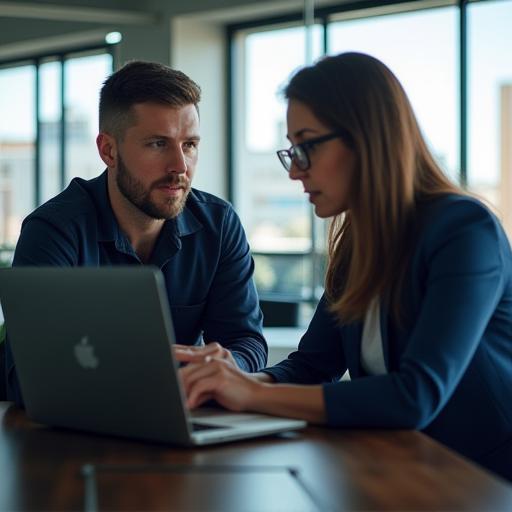On-site technician assisting client in San Francisco